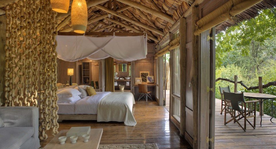 &Beyond Lake Manyara Tree Lodge Bedroom