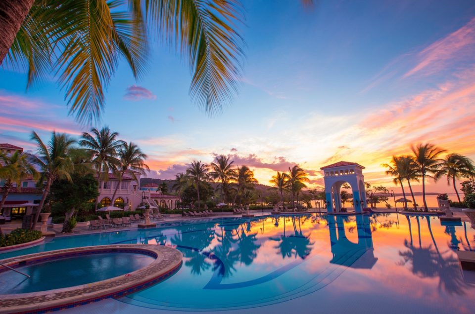 Sandals South Coast Pool Sunset