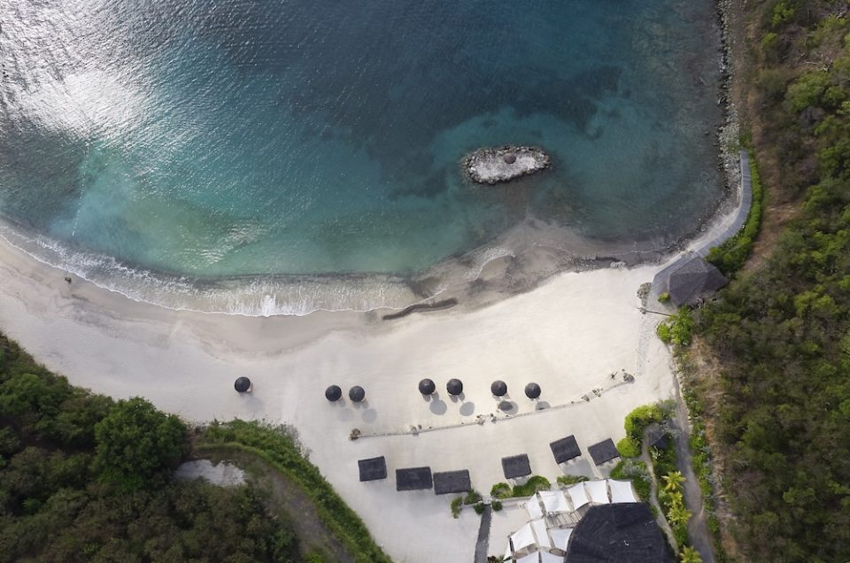 Mandarin Oriental Canouan Aerial Beach